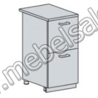 НУВЕЛЬ ШКАФ НИЖНИЙ 400 С 2 ЯЩИКАМИ (ШН2Я 400)